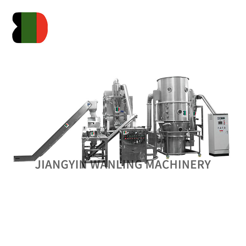 Granulator złoża z kakao WFL Granulator złoża płynnego